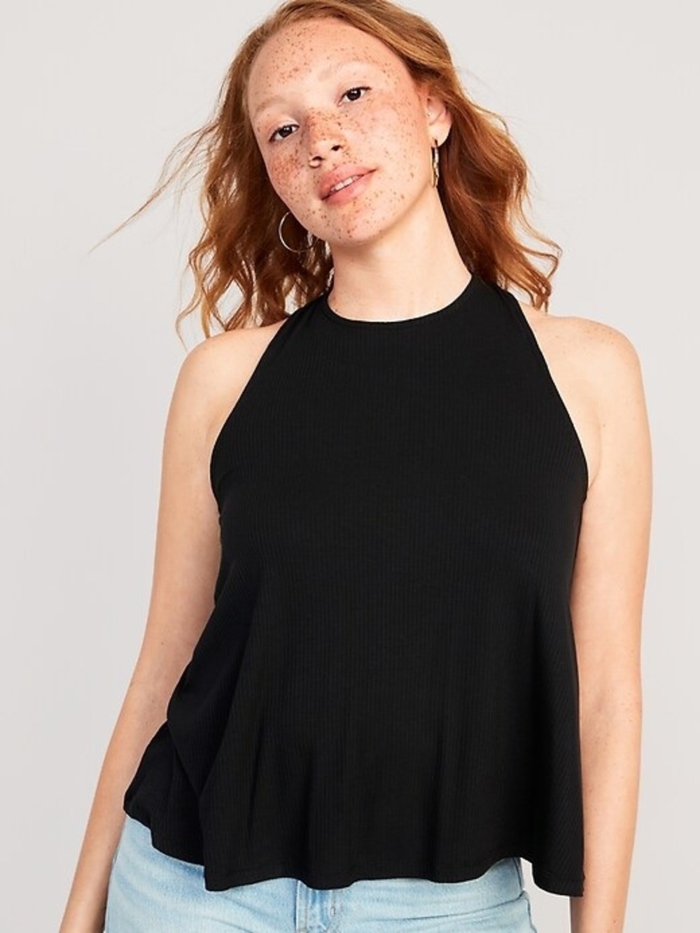 Old Navy Luxe High-Neck Twist-Back Tank Top